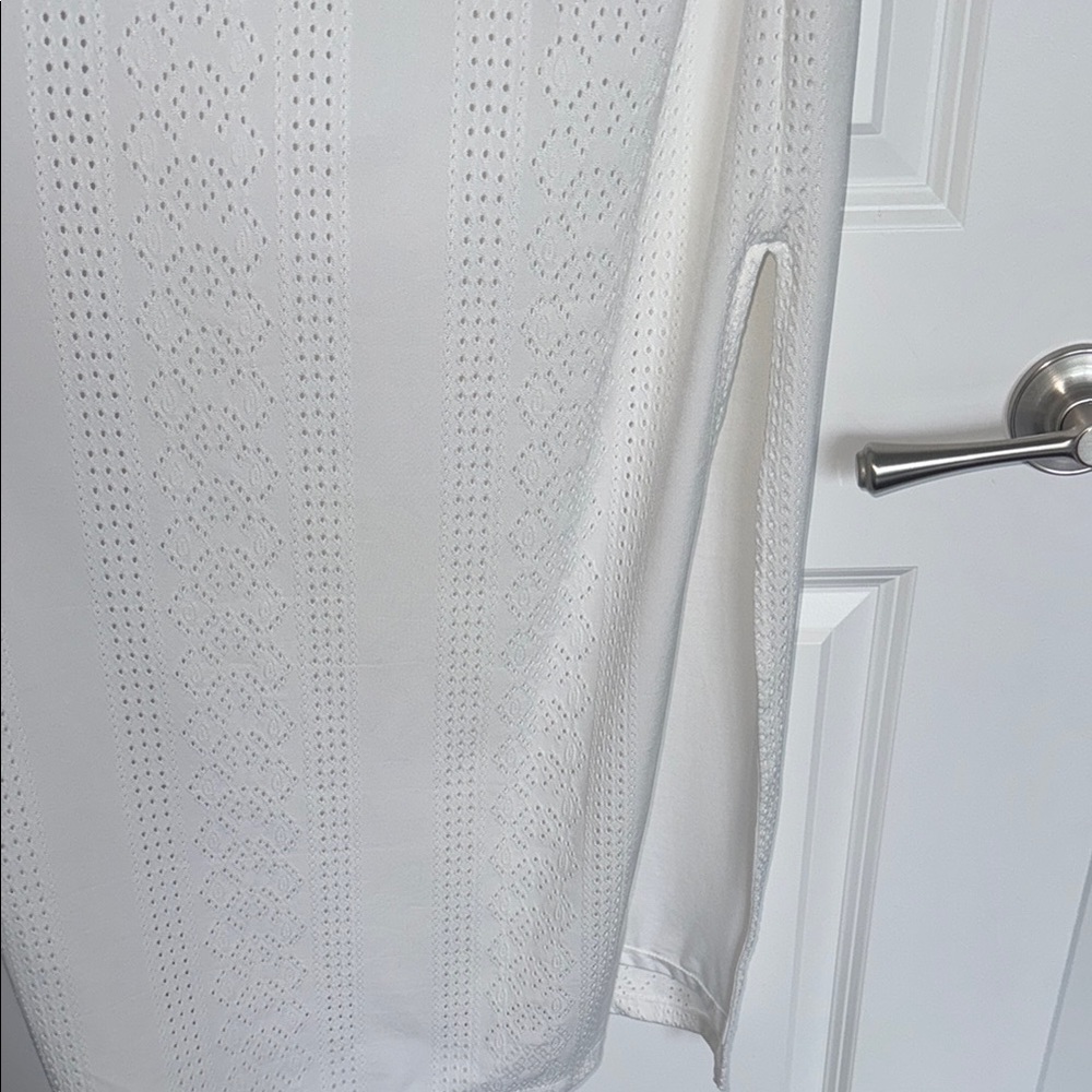 Z-Supply Lilian Knit Eyelet Midi Dress - large - Picture 5 of 8